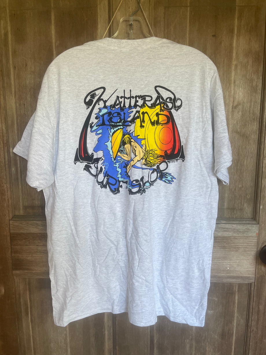NOFX サーフィンデザイン Tシャツ L コーラルピンク H.I.S.S. Surfer Print T-Shirt | Surf Graphic Tee | Hatteras Island