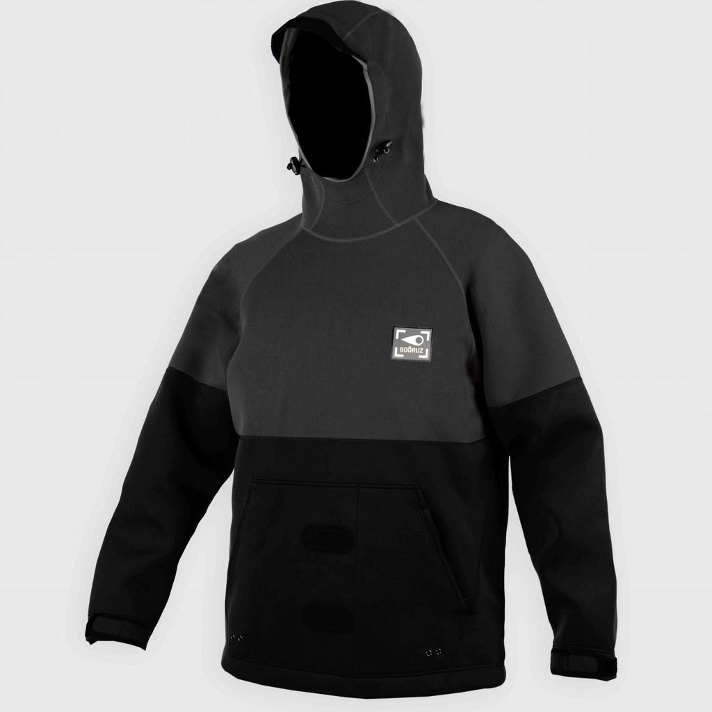 sooruz neo jacket hood outside black image front1